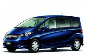 Коврики в салон (2 ряда) Honda Freed I/Spike 2008-2016 (6 мест, 2 ряд раздельный) (правый руль)