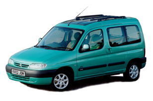 Коврики из экокожи 3D Citroen Berlingo 1996-2008 (5 мест)
