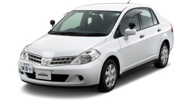 Коврики из экокожи 3D Nissan Tiida Latio 2004-2013 правый руль)