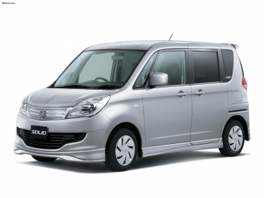 Коврики из экокожи 3D Suzuki Solio II 2010-2015 (правый руль)